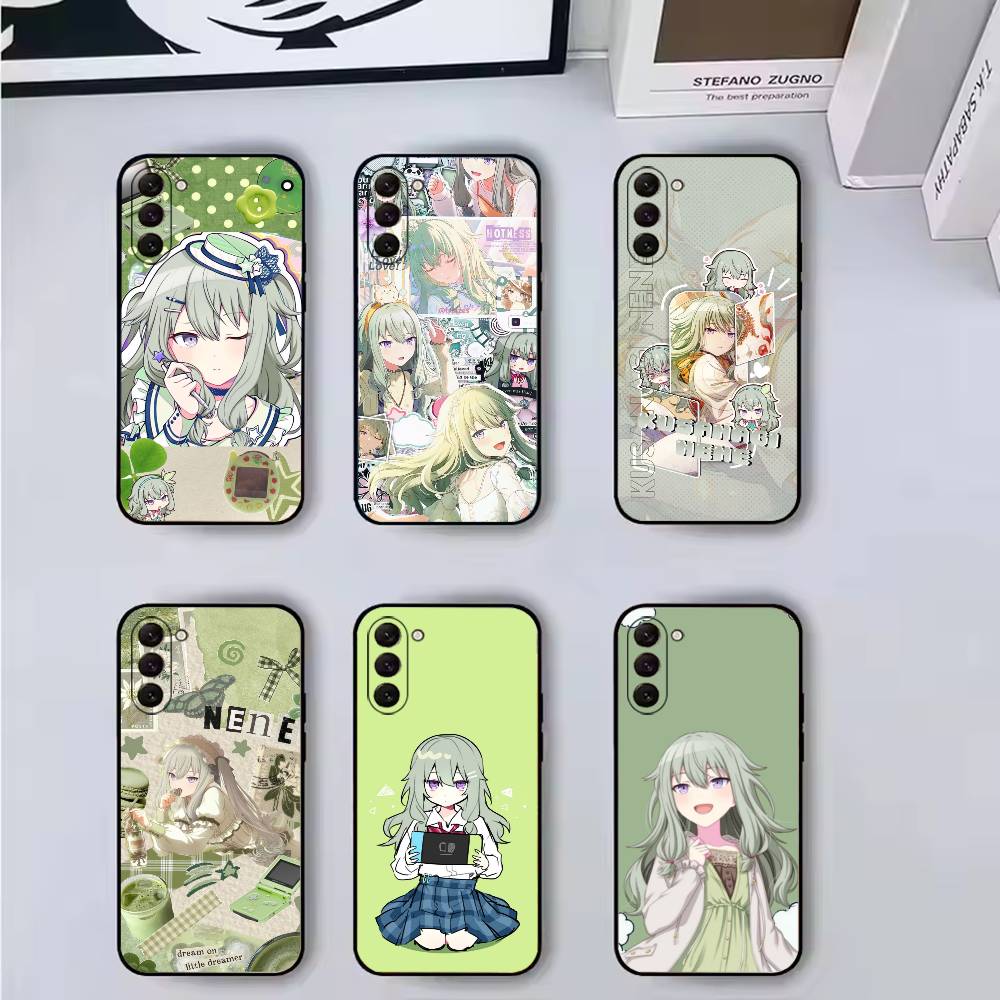 Game Project Sekai N-Nene Kusanagi Phone Case Black Silicone Soft For Samsung Galaxy A73,A72,A71,A70,A53,A52,A51