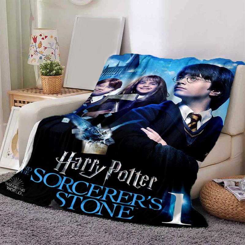 

Harry Potter and the Sorcerer s Stone Movie Poster PrintPrint Blanket, Soft Blanket For Sofa Office Bed And Travelling Daughter Birthday Gif 130cm×150cm（50in×60in）
