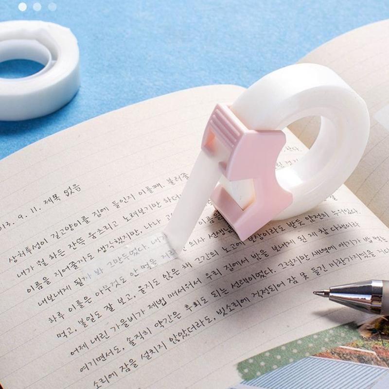 2Pcs Invisable Tape with Tape Dispenser Invisable Adhesive Tape with Tape Cutter for Scrapbooking Packaging