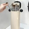 Dustproof Automatic Lifting Makeup Brush Holder Large Capacity Makeup Brush Box Desktop Organizer