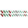 24pcs Reusable Press On Nail Christmas Design With Adhesive Gel And Emery Board Easy Application Fake Nail For Parties