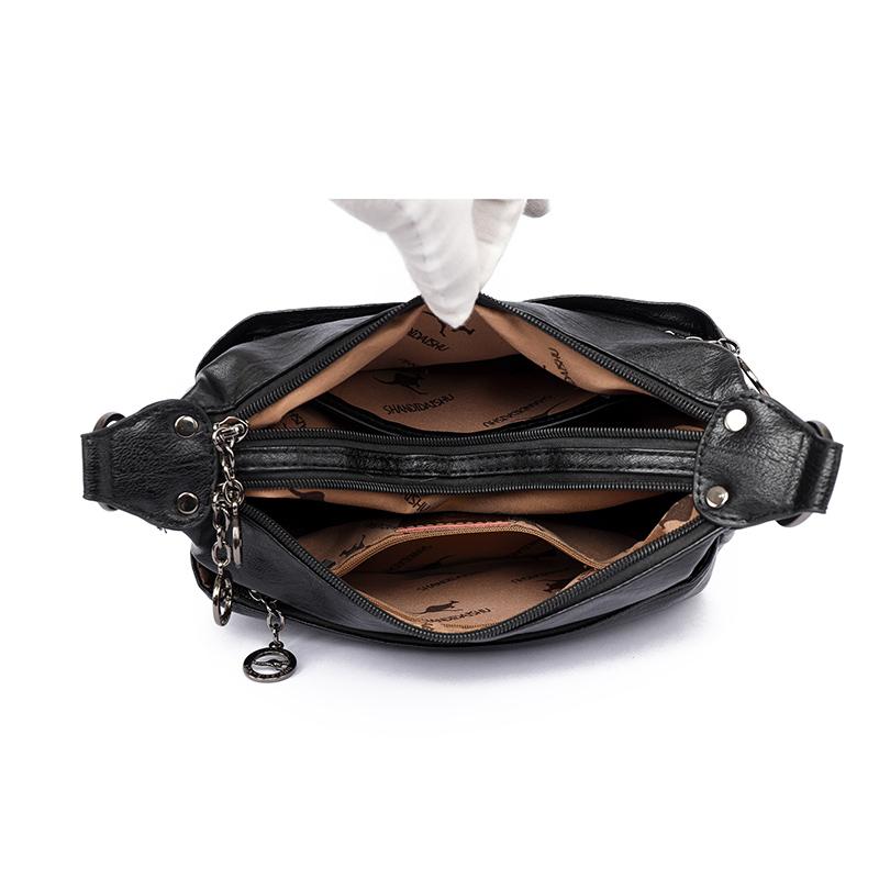 Large Capacity Small Square Bag Mother Bag Women's Shoulder Bag Multi-Layer Crossbody Bag
