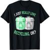 I Love Recycling - Cute and Funny Recycling Cotton Men T Shirt S