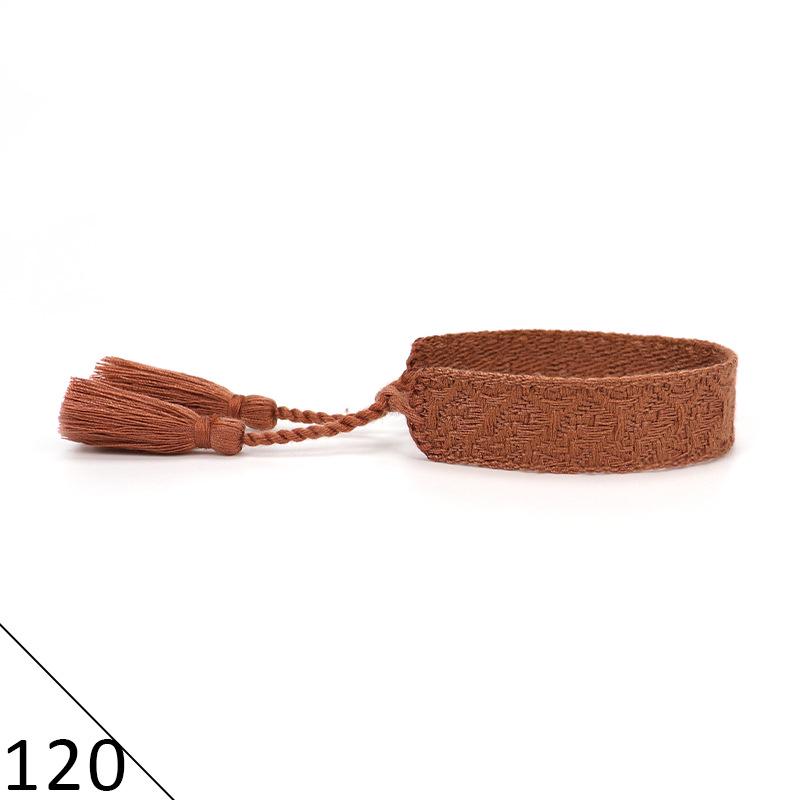 Ethnic Style Hand-Woven Polyester Tassel Bracelet