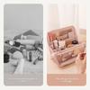 1pc Large Capacity Standing Cosmetic & Travel Organizer Case with Padded Fill - Heavy-Duty Nylon Makeup Brush Holder