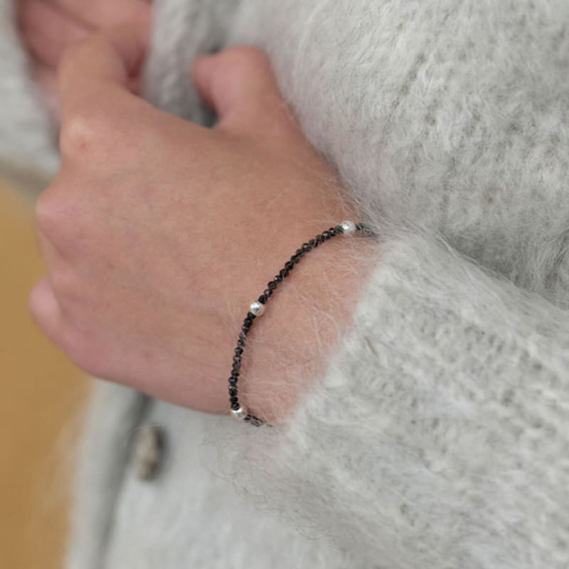 LOVE ME MONSTER Black & White Bracelet (L253MBC030)