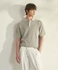 MOOD INSIDE Curly Hidden Collar Knit_White Melange (A Type)