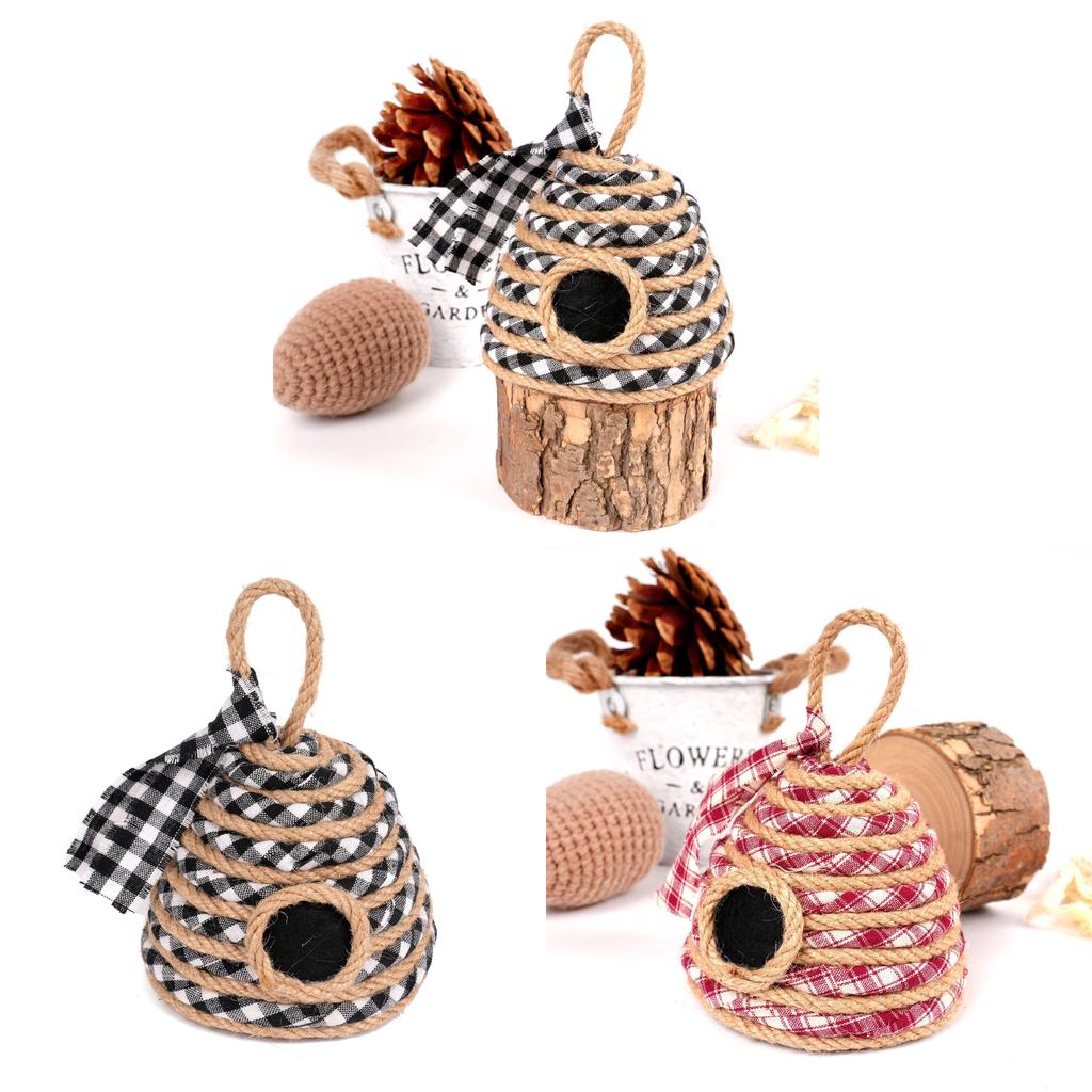 Bee Skep Home Decor With Braided Jute Rope For Themed Party Venues And Wall Art