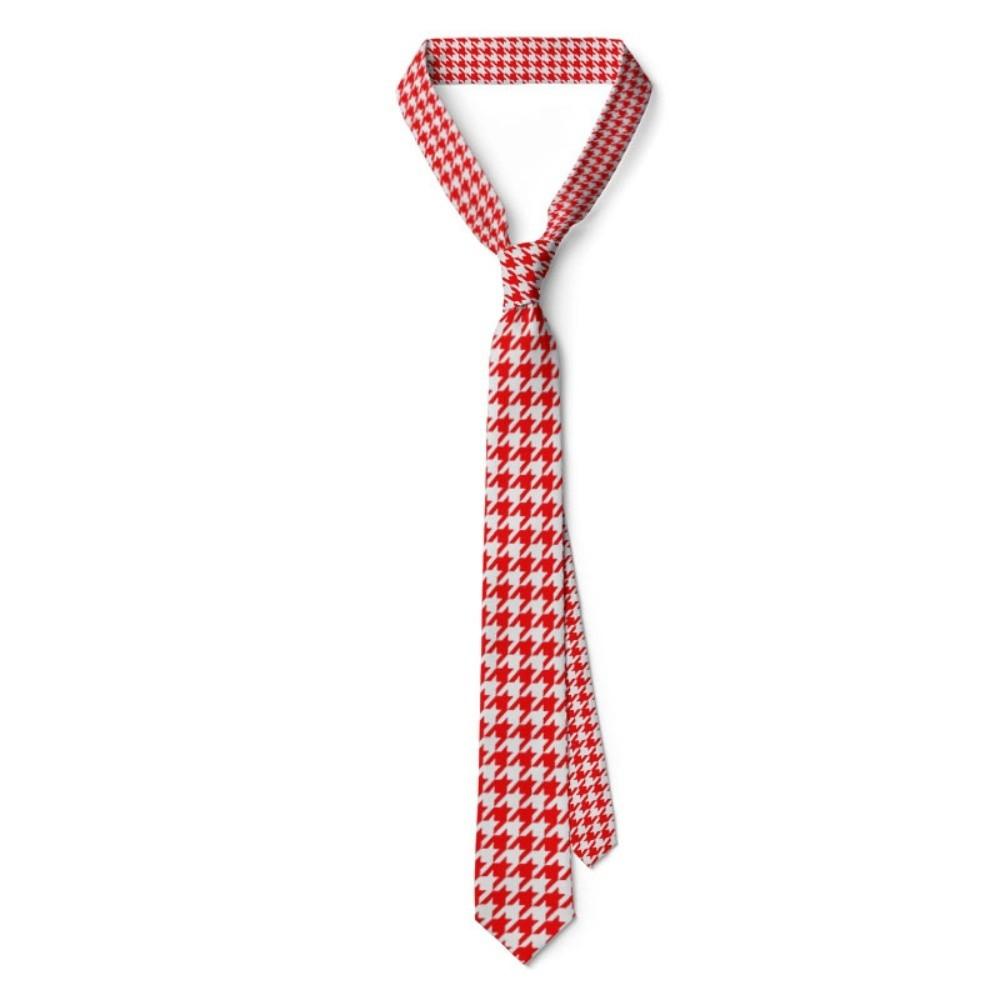 8cm Classic Tie Narrow Men Necktie Fashion Houndstooth Tie Unisex