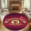 Manchester Football Print Round Rug, Washable Floor Carpet, For Entryway Dorm Laundry Room Office Study, Home Decor Birthday Christmas Gift