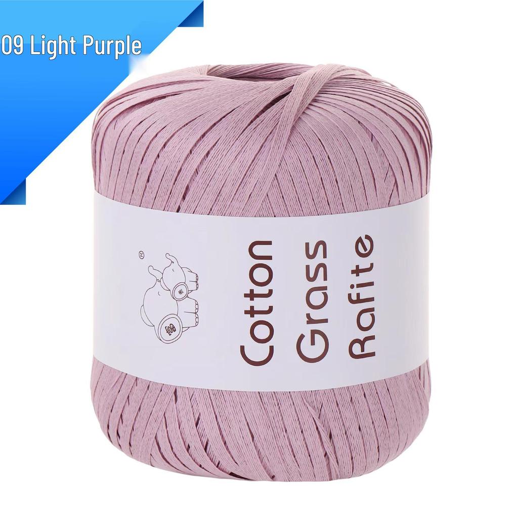 Raffia-Baumwoll-Strohgarn für DIY-Bastelarbeiten: Handgewebte Taschen, Hüte & mehr