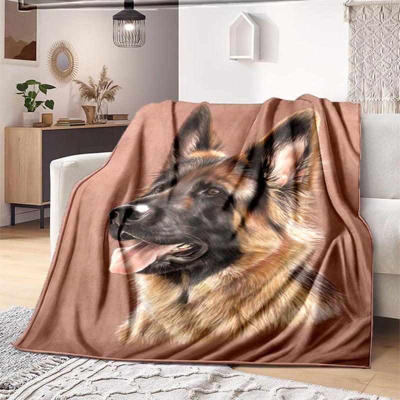 

1PC Dog cute printed blanket, all season lightweight home office outdoor nap multifunctional blanket A14 80cm x 120cm