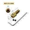 Brass Copper Drill Chuck Shaft Chuck Clamp Connecting Drill M8-2/2.3/3.17/5mm Mini Rod Self-tightening Durable