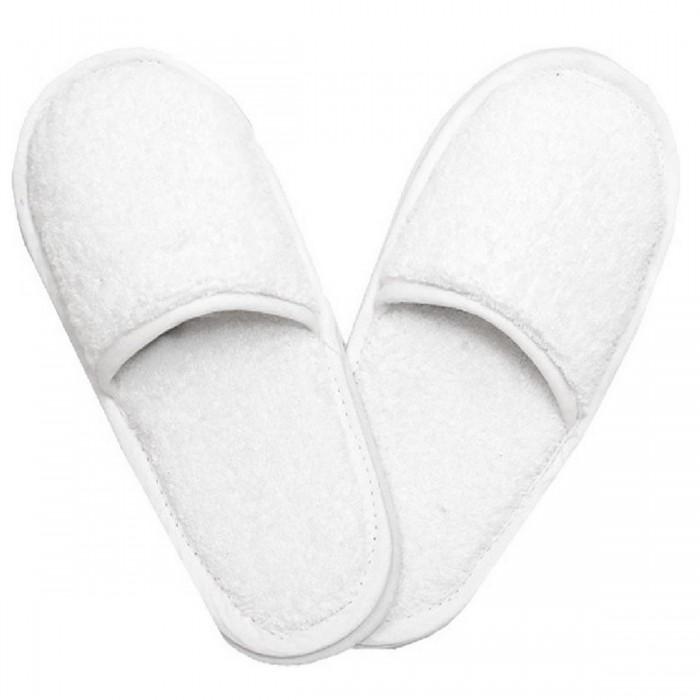The One Towelling Childrens/Kids Plain Cotton Slippers