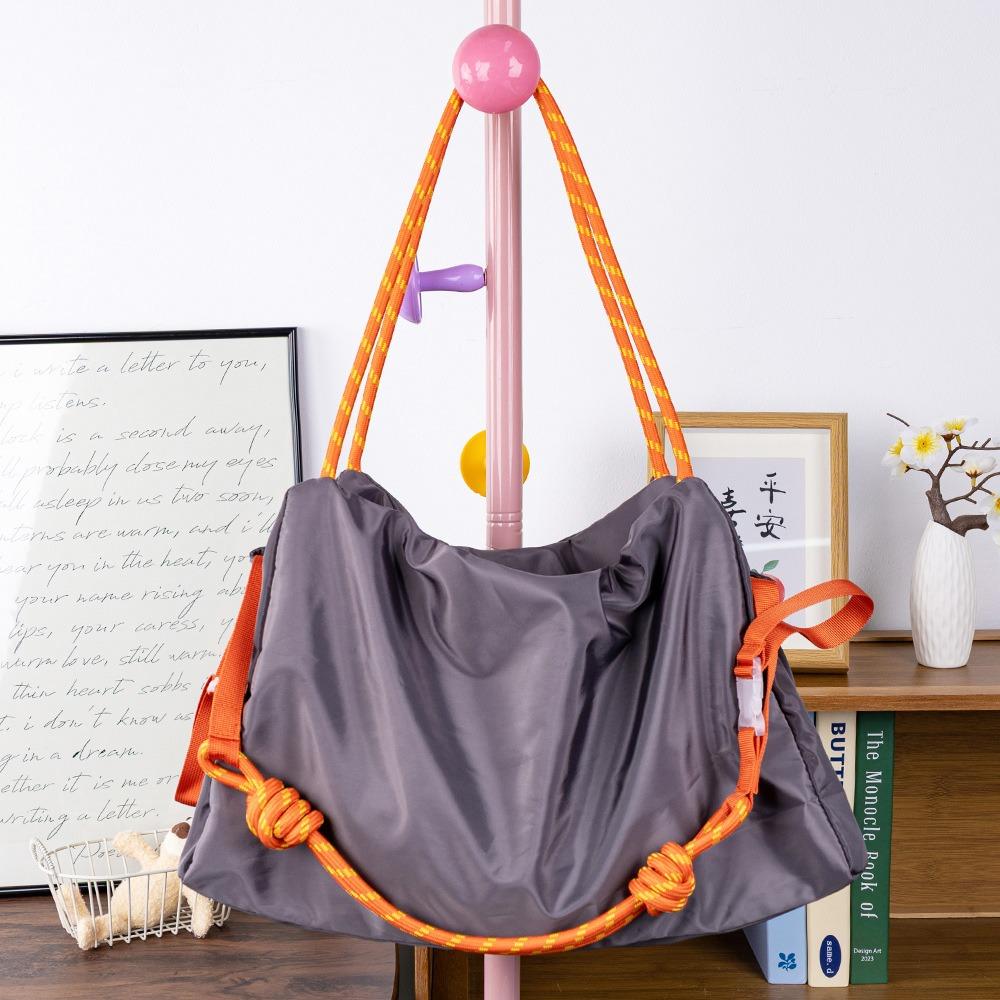 Casual Nylon Canvas Shoulder Bag Large Capapcity Zipper Close Tote Bag Soft Waterproof Travel Bag Women Bag