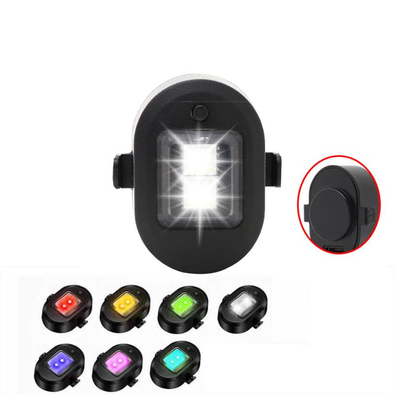Motorrad LED Stroboskoplichter Wiederaufladbare Drohnen Flugzeuglicht Lokomotive Blinkendes Rücklicht