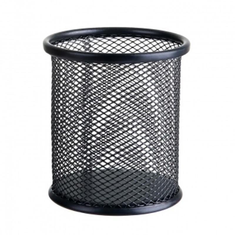 Multifunction Round/Square Mesh Pen Pot Multicolor Pen Holder Desk Tidy Stationery Organiser Pencil Storage Stationery Organiser