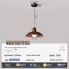 Walnut Finish Pendant Light - Wabi-Sabi Style for Restaurants, Bars, and Homes