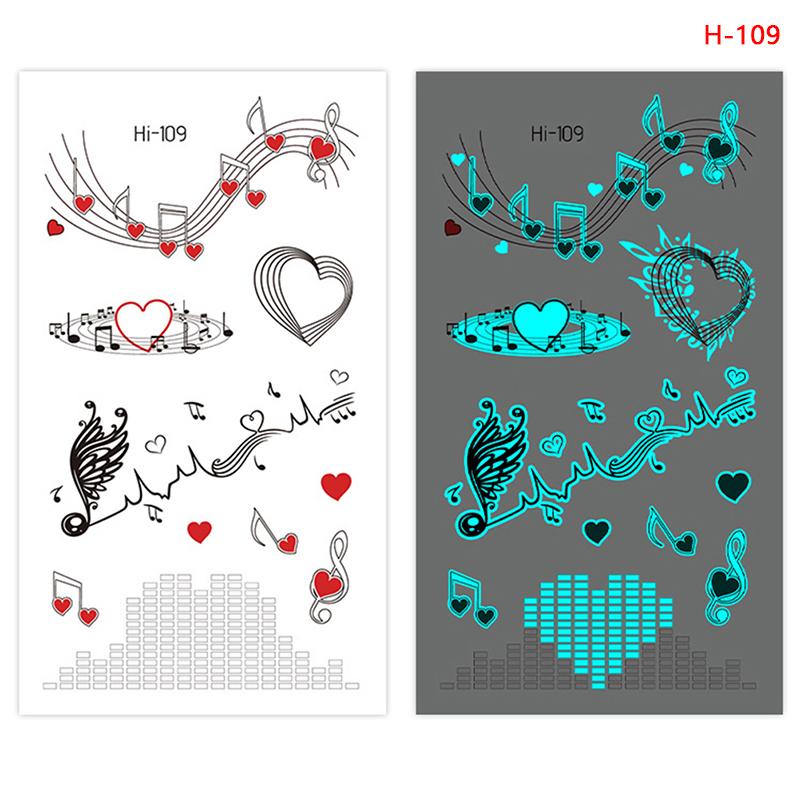 

Временная татуировка бабочки Nightglow для женщин, боди-арт, живопись, татуировка на руку, наклейка