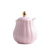 Creative Kitchen Ceramic Seasoning Jar Three-piece Seasoning Jar Seasoning Box Combination Salt Jar Chili Oil Cans Household