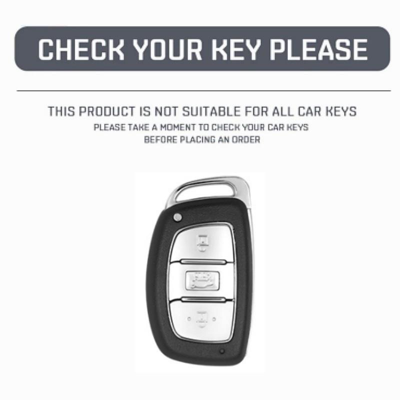 Leather Car Key Case Cover Holder For Tucson Sonata Santa Fe Creta ix25 ix35 i10 i20 Verna Solaris Mistra Elantra Accent