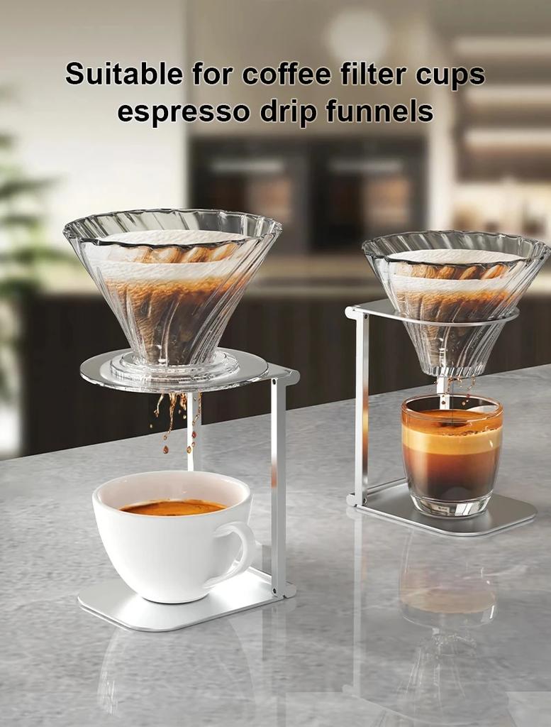 Foldable Coffee Drip Holder Pour Over Dripper Stand Aluminum Espresso Coffee Machine Support Stand Coffee Dripper Station Rack