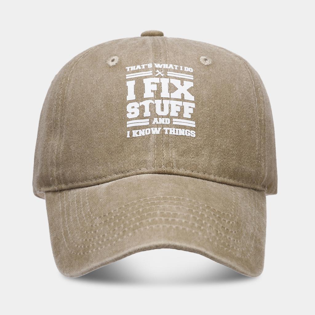 Cross-border Washed Cotton Printed Hat, Distressed Dad Cap, Men's Retro Export Baseball Cap, Best-selling Soft-top Sun Hat