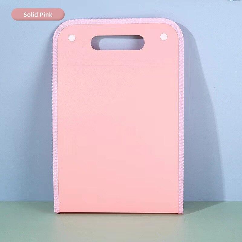 13 Pocket File Folders Portable A4 Letter Size Macaron Color Accordian Document Organizer for Classroom Office Home Storage