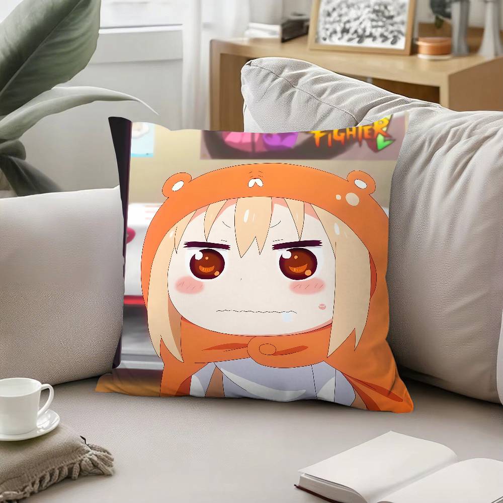 Cute Umaruchan Pillow Case Sofa And Living Room Decorative Cushion Covers Dustproof And Miteproof Invisible Zipper