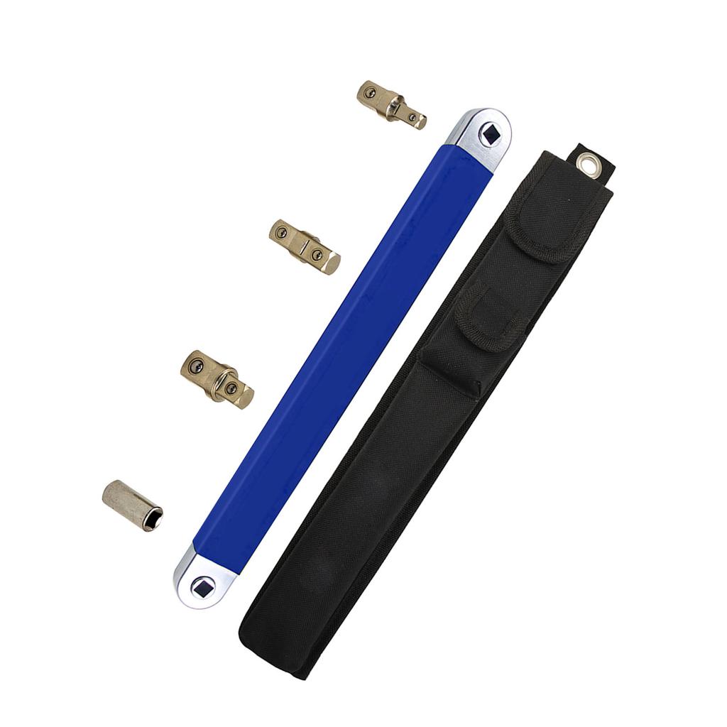 Offset Verlängerungsschlüssel-Set Hochkohlenstoffstahl Multifunktionaler Ratschen-Verlängerungsschlüssel mit 3