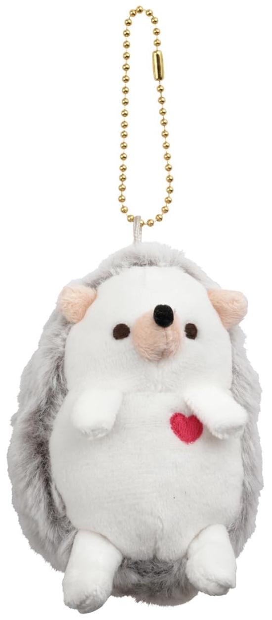 Скейтбордист Плюшевый Шарик Цепочка Брелок Помпон Ёжик ZBCM1-A