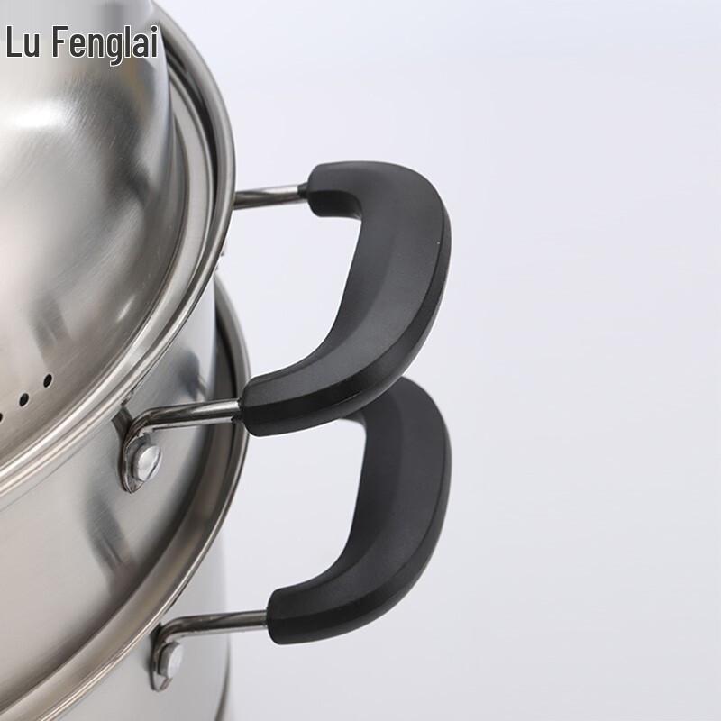 Lu Fenglai 32CM 3-Layer Stainless Steel Steamer