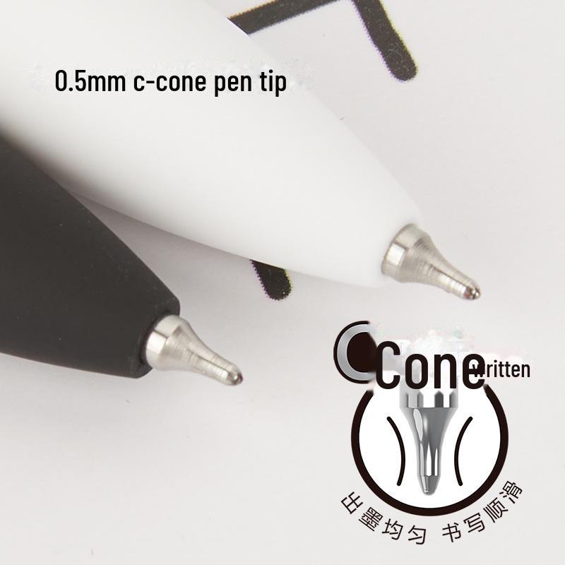 Creative V-Clip Display Rack with Quick-Dry Black & White Student Brush Pens