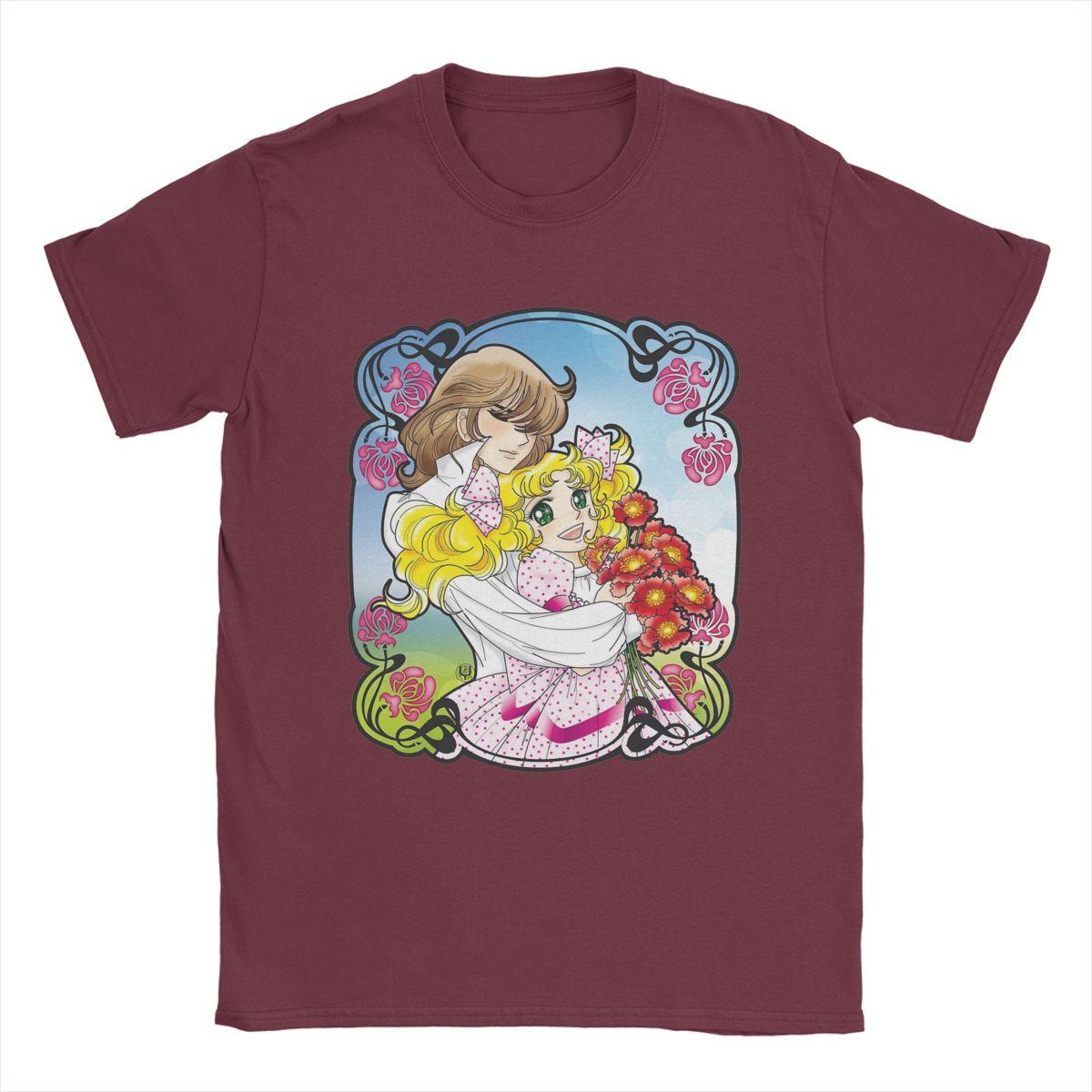 

Candy Candy Anime & Terence T-Shirts for Men Casual Cotton Tee Shirt Round Collar Short Sleeve T Shirts Printed Clothing XXXXXL бордовый