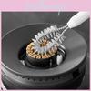 Stainless Steel And Pp Gas Stove Brush With Dual Head For Effective Cleaning
