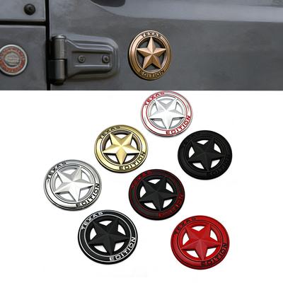 3D Metal TEXAS EDITION Car Decoration Sticker for 4x4 Off-road Vehicles Grand Cherokee Wrangler Modification Accessories