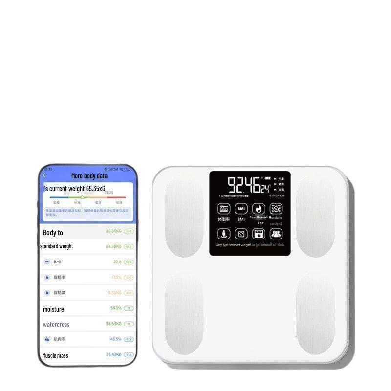 Rechargeable High-Precision Body Fat and Weight Scale