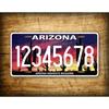 Personalized Arizona Metal Tin Sign Decorative License Plate Waterproof Wall Decor Car Home Garage