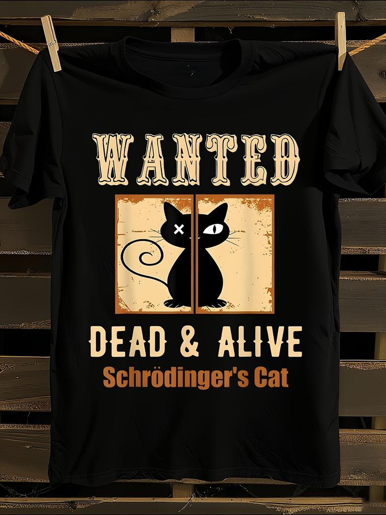 Schrödinger's Cat Quantum Mechanics Tshirt