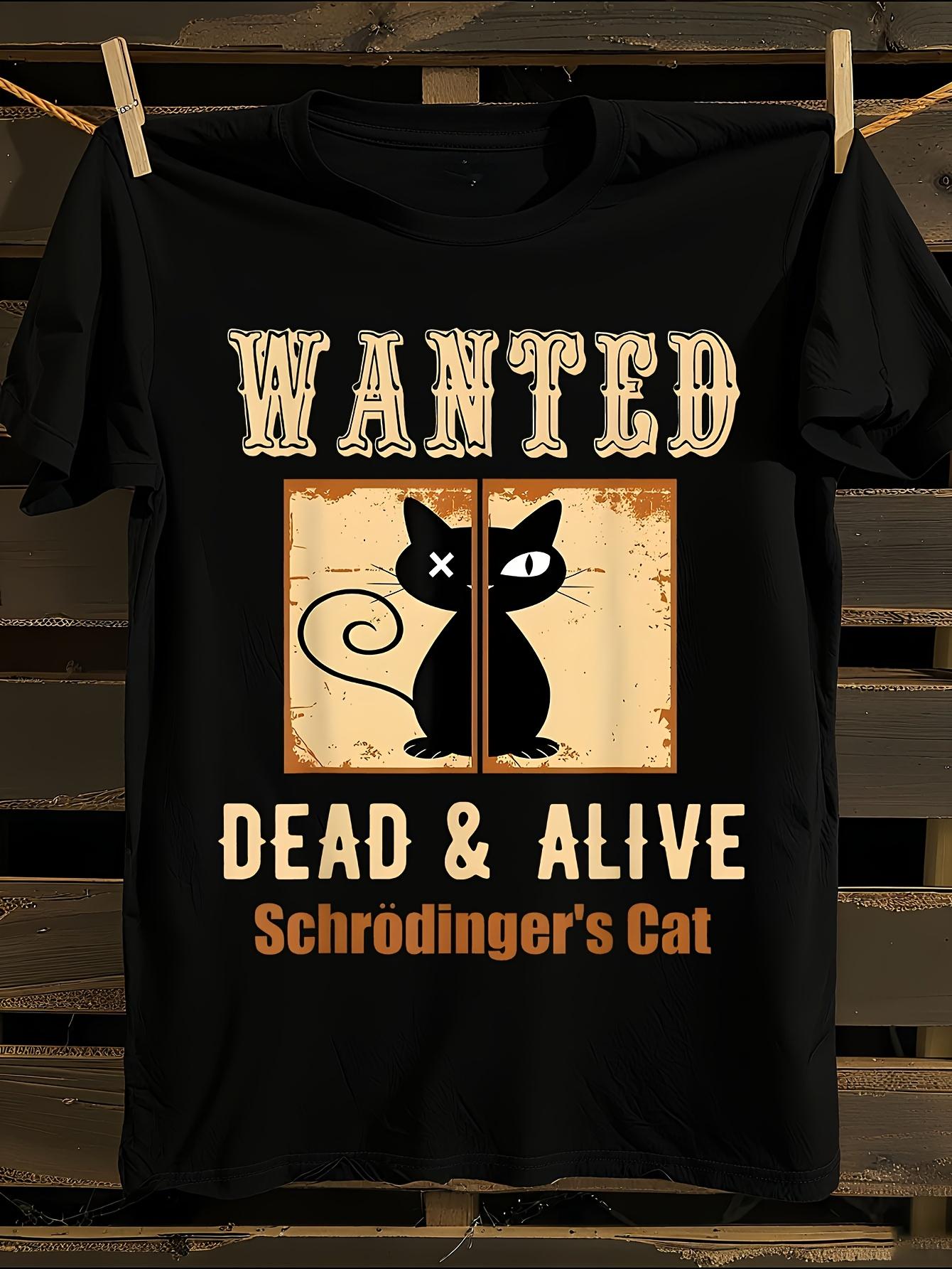 Schrödinger s Cat Quantum Mechanics Tshirt M