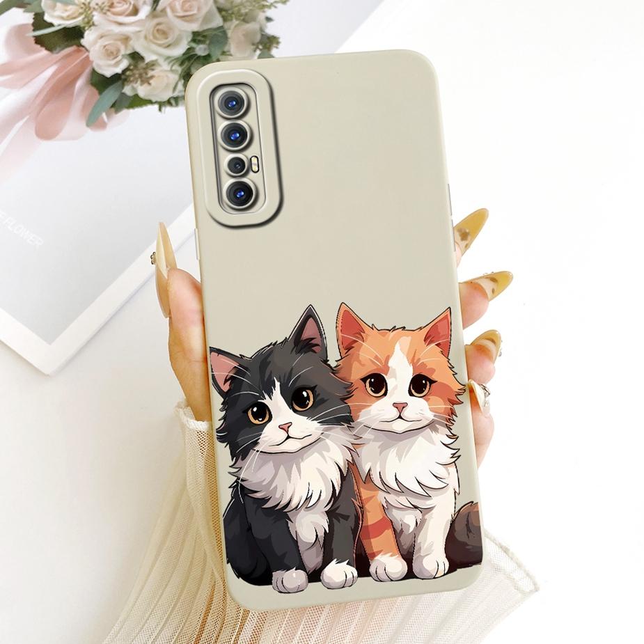 For Oppo Reno3 Pro 4G Case CPH2035 CPH2037 Cute Cat Duck Cartoon Cover Soft TPU Phone Case For Oppo Reno 3 Pro 5G CPH2009 Fundas