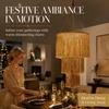 3-Tier Pendant Light Ornament Gold Lampshade Pendant Nordic Holiday Tassel Ornament  Holiday Decor