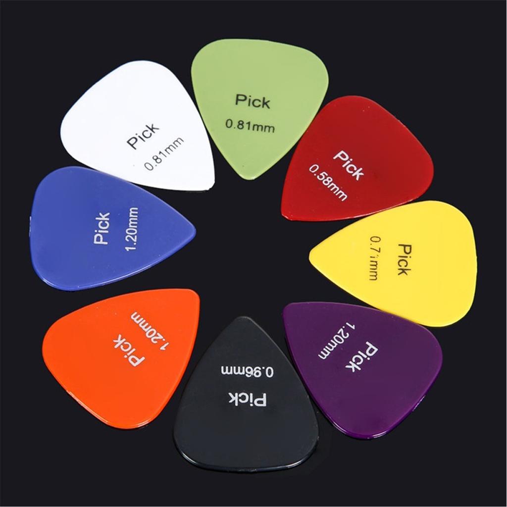 Guitar Picks Box Case Set Guitar Accessories Musical Instrument Tool 0.58 1.5mm Thickness Guitar Picks