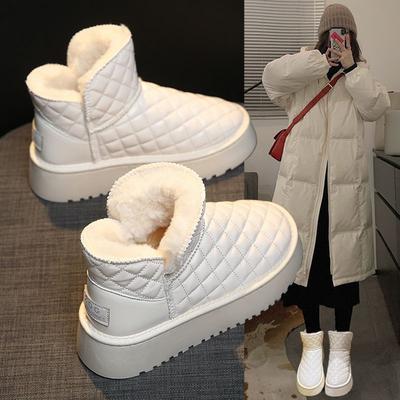 Foreign Style Thick-soled Snow Boots, Internet Celebrities Non-slip and Wear-resistant Fashion Heightening Short Boots In Autumn and Winter