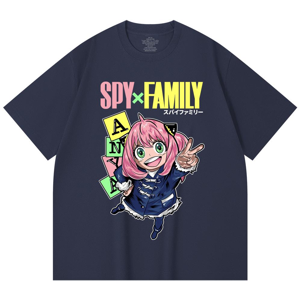 230 Gsm 100% Cotton Spy Family V5 Anya Print Unisex Heavy Cotton T Shirt