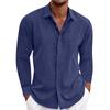 Camicia a maniche lunghe da uomo con colletto button-down   Camicia Camicia a maniche lunghe da uomo