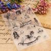 Kids Toy Theme Clear Stamps Background Silicone Stamp for Card Making Scrapbooking Journal Planner Album Decoration