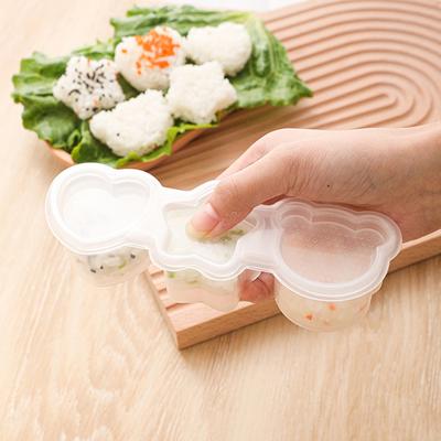 Tecknad Form Risboll Set Gör-det-själv Sushiformar Pressform Kökstillbehör Verktyg för Babymatstillskott Kreativ Lunch Bento
