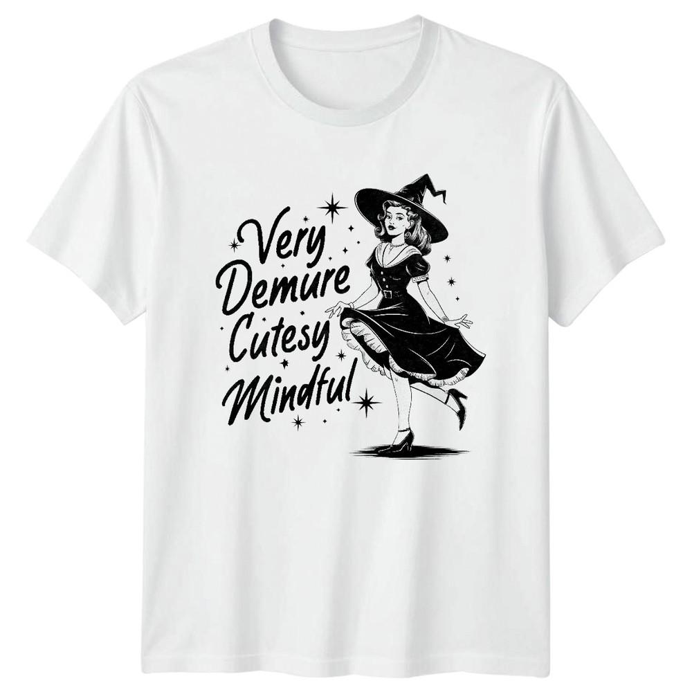 Very Demure Cutesy Mindful Witchcraft Halloween Unisexs Unisexs Graphic Tee
