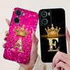 Für Motorola Moto G05 Hülle Moto E15 Cover Mode Initialbuchstaben Schwarzes Silikon Weiche Hülle Für MotoG05 G 05 MotoE15 E 15 Stoßfänger